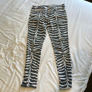 Michael Kors zebra jeans size 8